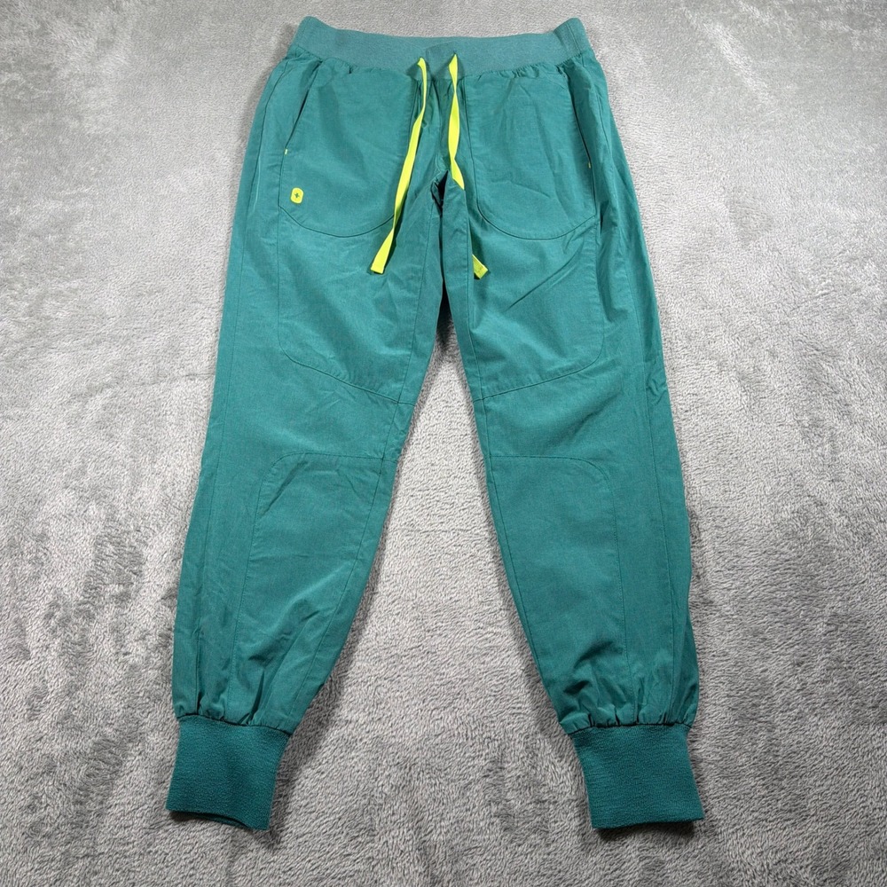 FIGS Zamora High Rise Jogger Pants Women Small Green Scrubs E.A.C. W20SW2009